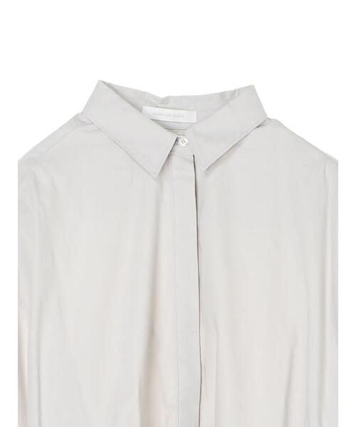 AMERICAN HOLIC(アメリカンホリック)の「レギュラーカラー比翼シャツチュニック(シャツ/ブラウス・レディース・チャコールグレー/ライトグレー/パープル/オフホワイト/ストライプ/ホワイト系その他6・FREE)」の19枚目の写真