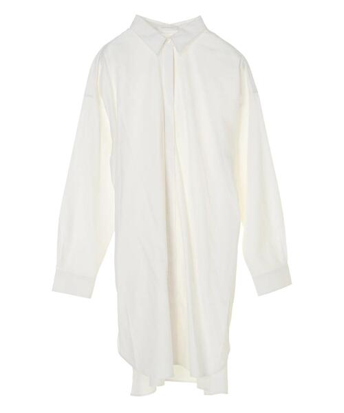 AMERICAN HOLIC(アメリカンホリック)の「レギュラーカラー比翼シャツチュニック(シャツ/ブラウス・レディース・チャコールグレー/ライトグレー/パープル/オフホワイト/ストライプ/ホワイト系その他6・FREE)」の22枚目の写真