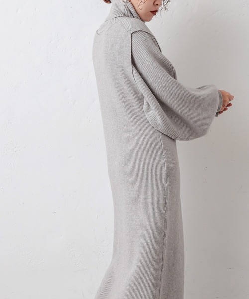 natural couture(ナチュラルクチュール)の「マルチWAYトレンディニットSETワンピース(ワンピース・レディース・アイボリー/ライトグレー/モカ/ラベンダー/キャメル・FREE)」の15枚目の写真