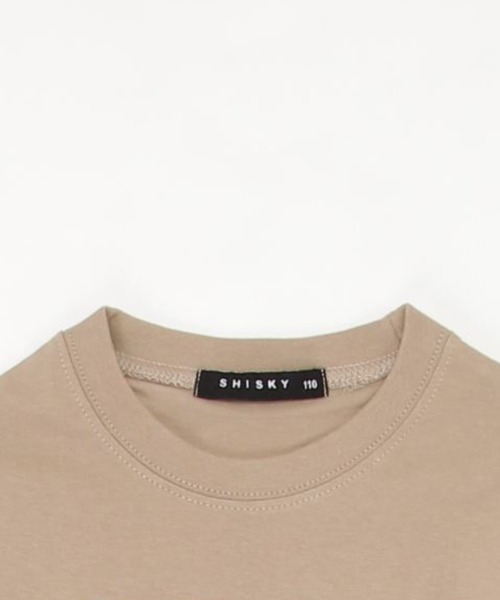 SHISKY（シスキー）の「SHISKY / シスキー ロゴプリント ビックシルエット クルーネック 7分袖 トップス カットソー キッズ（Tシャツ/カットソー・キッズ・オフホワイト/ベージュ系その他/ホワイト系その他2/ブラック/チャコール/オレンジ/ブラック系その他3/ブラック系その他/グレー系その他2/モカ/サックスブルー/ホワイト系その他/杢グレー/ベージュ/ホワイト系その他3/ブラウン系その他/ブラック系その他2/グリーン系その他/ミント/グレー系その他・110/150/130/160/140/120）」の21枚目の写真