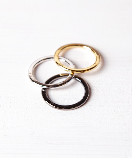 Genri（ゲンリ）の「Genri /コーティングフラットリング（リング・メンズ・ブラック/シルバー/ゴールド・5号/15号/17号/11号/9号/7号）」の5枚目の写真