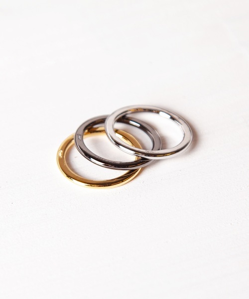 Genri（ゲンリ）の「Genri /コーティングフラットリング（リング・メンズ・ブラック/シルバー/ゴールド・5号/15号/17号/11号/9号/7号）」の10枚目の写真