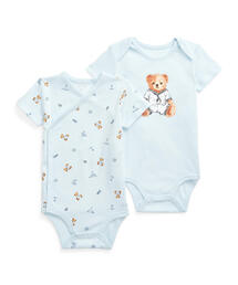 POLO RALPH LAUREN CHILDRENSWEAR（ポロ ラルフ ローレン チルドレンズウェア）の「Polo ベア ボディスーツ 2ピース セット（ロンパース・キッズ）」