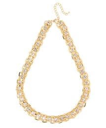 BEAUTY&YOUTH UNITED ARROWS | BYMCM ダブルチェーン ビジューネックレス(ネックレス)