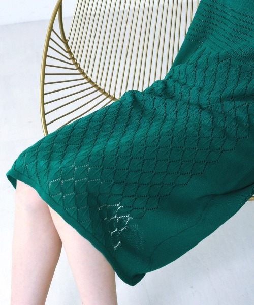 Bou Jeloud（ブージュルード）の「透かし柄◆美ラインニットワンピース（ワンピース・レディース・ベージュ/グリーン/A・FREE）」の17枚目の写真