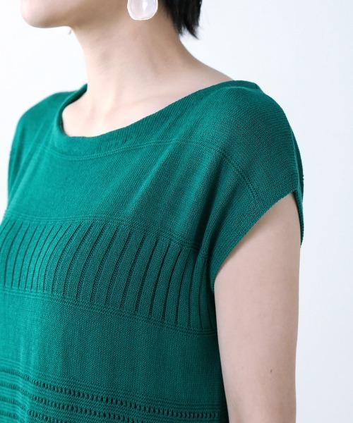 Bou Jeloud（ブージュルード）の「透かし柄◆美ラインニットワンピース（ワンピース・レディース・ベージュ/グリーン/A・FREE）」の20枚目の写真
