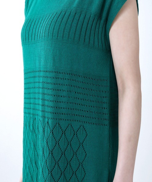 Bou Jeloud（ブージュルード）の「透かし柄◆美ラインニットワンピース（ワンピース・レディース・ベージュ/グリーン/A・FREE）」の21枚目の写真