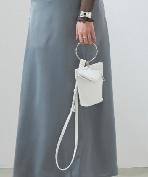 Aunt Marie's（アントマリーズ）の「リングハンドルレザーマルチショルダーバッグ/3way（ショルダーバッグ・レディース・ホワイト/ブラック・FREE）」の13枚目の写真