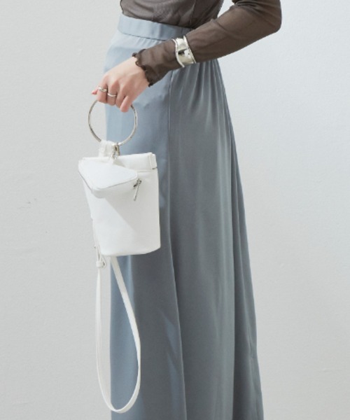 Aunt Marie's（アントマリーズ）の「リングハンドルレザーマルチショルダーバッグ/3way（ショルダーバッグ・レディース・ホワイト/ブラック・FREE）」の22枚目の写真