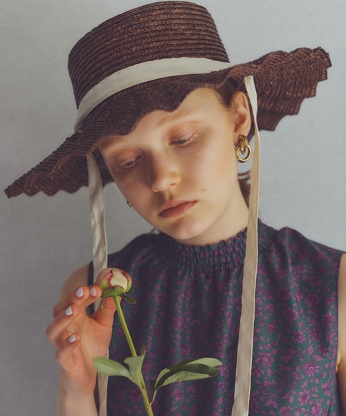 N.（N. Natural Beauty Basic）（エヌエヌナチュラルビューティーベーシック）の「【Ｃａｓｓｅｌｉｎｉ】ウェービーハット（ハット・レディース・ベージュ/ブラウン・FREE）」の2枚目の写真