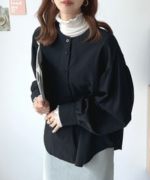 Futier land（フューティアランド）の「バルーンスリーブバンドカラーシャツブラウス（シャツ/ブラウス）」
