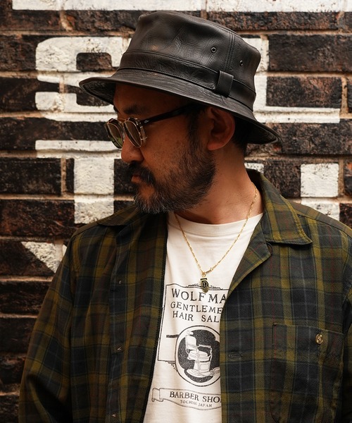 帽子 Mr.FATMAN Wolfman Leather Barber Hat 楽天市場】Mr.FATMAN ミスターファットマン Wolfman レザー