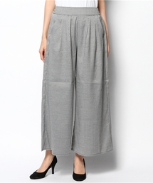 AZUL by moussy | 千鳥柄バックゴムワイドPT(その他パンツ)