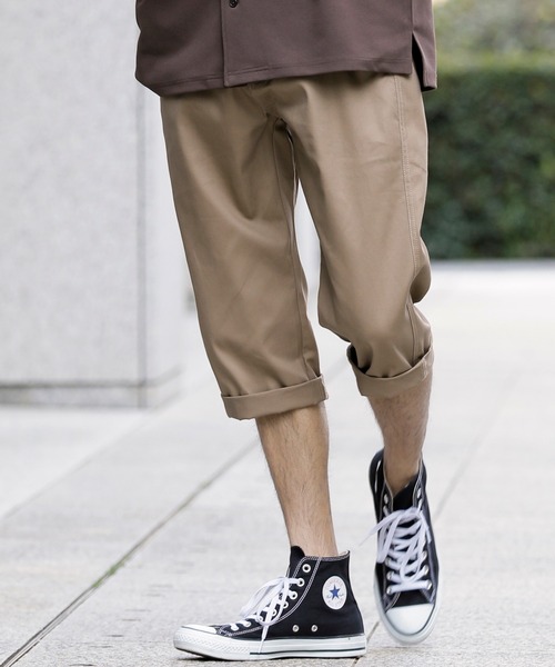 JILL BLAZE(ジルブレイズ)の「C/ツイル ベーシック レギュラーシルエット クロップド チノ パンツ(チノパンツ・メンズ・ベージュ/ブルーグリーン/ライトグレー/ブルー/オリーブ/ライトピンク/ホワイト/ライトブラウン/ワイン/ブラック/ネイビー/キナリ/チャコールグレー/グリーン/オレンジ・L/LL/M)」の7枚目の写真