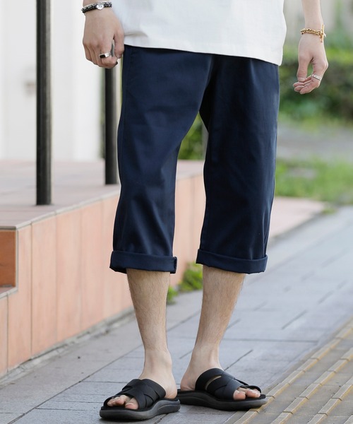 JILL BLAZE(ジルブレイズ)の「C/ツイル ベーシック レギュラーシルエット クロップド チノ パンツ(チノパンツ・メンズ・ベージュ/ブルーグリーン/ライトグレー/ブルー/オリーブ/ライトピンク/ホワイト/ライトブラウン/ワイン/ブラック/ネイビー/キナリ/チャコールグレー/グリーン/オレンジ・L/LL/M)」の10枚目の写真