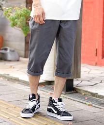 C/ツイル ベーシック レギュラーシルエット クロップド チノ パンツ