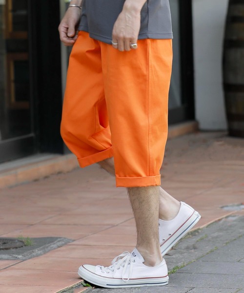 JILL BLAZE(ジルブレイズ)の「C/ツイル ベーシック レギュラーシルエット クロップド チノ パンツ(チノパンツ・メンズ・ベージュ/ブルーグリーン/ライトグレー/ブルー/オリーブ/ライトピンク/ホワイト/ライトブラウン/ワイン/ブラック/ネイビー/キナリ/チャコールグレー/グリーン/オレンジ・L/LL/M)」の15枚目の写真