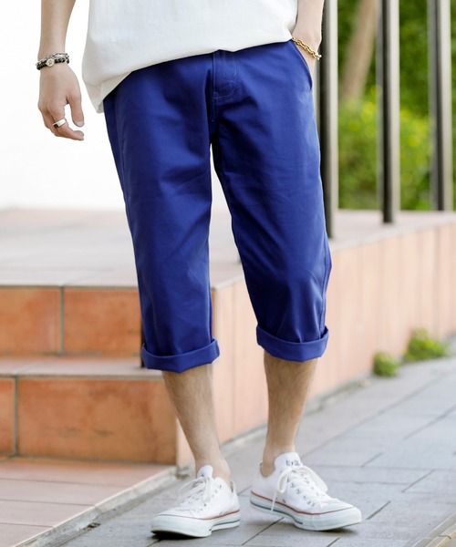 JILL BLAZE(ジルブレイズ)の「C/ツイル ベーシック レギュラーシルエット クロップド チノ パンツ(チノパンツ・メンズ・ベージュ/ブルーグリーン/ライトグレー/ブルー/オリーブ/ライトピンク/ホワイト/ライトブラウン/ワイン/ブラック/ネイビー/キナリ/チャコールグレー/グリーン/オレンジ・L/LL/M)」の11枚目の写真