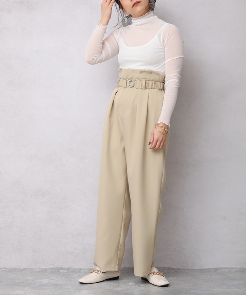 ap retro(アプレトロ)の「メロウシースルーインナー【ZOZO限定アイテム】(Tシャツ/カットソー・レディース・アイボリー/ブラック/ホワイト・FREE)」の14枚目の写真