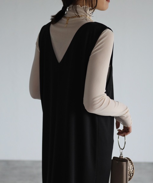 ap retro(アプレトロ)の「メロウシースルーインナー【ZOZO限定アイテム】(Tシャツ/カットソー・レディース・アイボリー/ブラック/ホワイト・FREE)」の12枚目の写真