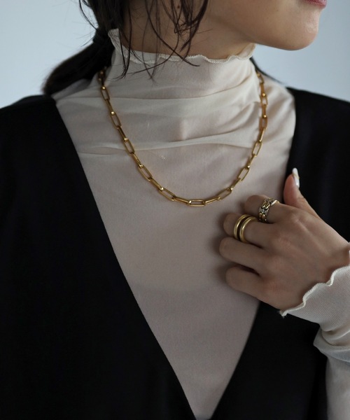 ap retro(アプレトロ)の「メロウシースルーインナー【ZOZO限定アイテム】(Tシャツ/カットソー・レディース・アイボリー/ブラック/ホワイト・FREE)」の9枚目の写真