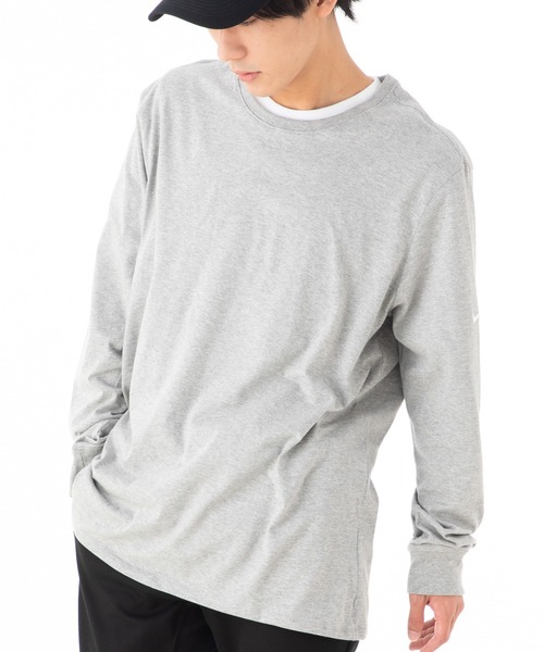 NIKE（ナイキ）の「ナイキ ロンT 長袖 Tシャツ（Tシャツ/カットソー・メンズ・ブラック/ホワイト/ネイビー/グレー・XL/S/L/M）」の3枚目の写真