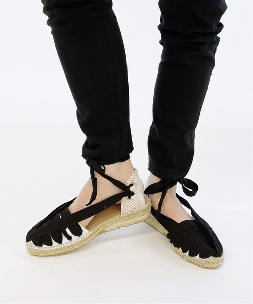 La Manual Alpargatera（マヌアル・アルパルガテラ）の「【LA MANUAL ALPARGATERA】エスパドリーユ（サンダル・レディース・ホワイト/チャコールグレー/ブラック/サックスブルー・38/35/36/37）」の3枚目の写真