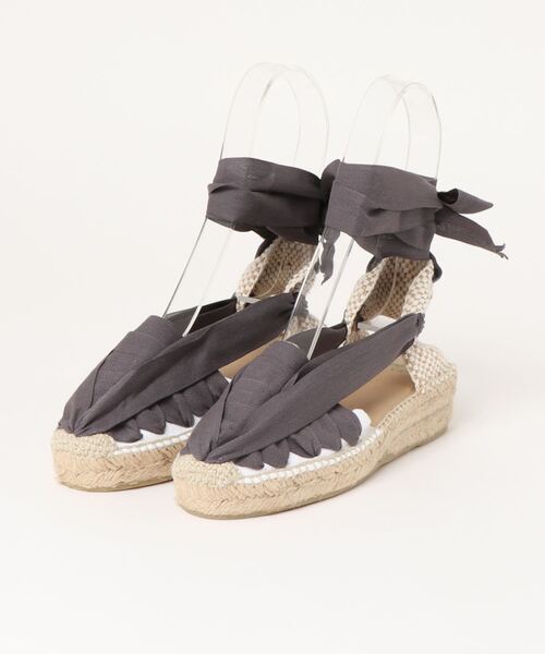 La Manual Alpargatera（マヌアル・アルパルガテラ）の「【LA MANUAL ALPARGATERA】エスパドリーユ（サンダル・レディース・ホワイト/チャコールグレー/ブラック/サックスブルー・38/35/36/37）」の10枚目の写真