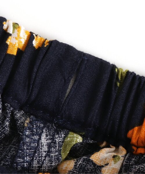 Seraph（セラフ）の「ひまわり柄ギャザースカート（スカート・キッズ・ネイビー/オフホワイト・90/100/110/120/80/130/95/140）」の12枚目の写真