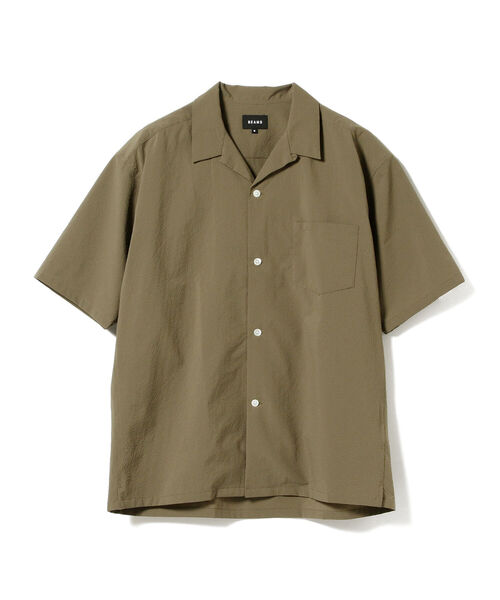 BEAMS（ビームス）の「BEAMS / ソロテックス(R) オープンカラー シャツ（シャツ/ブラウス・メンズ・ネイビー/グレー/オリーブ・SMALL/MEDIUM/X-LARGE/LARGE）」の6枚目の写真