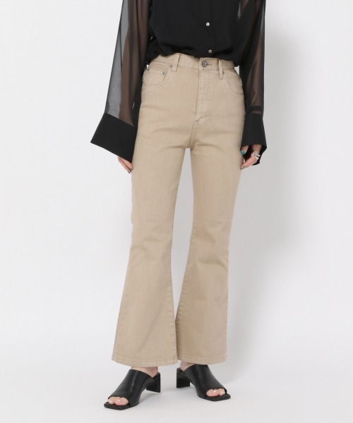 JEANASIS（ジーナシス）の「リサイクルコーヒーストレッチフレアデニム/948041（デニムパンツ・レディース・ブルー/ライトグレー/ブラック/スミクロ/ベージュ・SMALL/MEDIUM）」の4枚目の写真