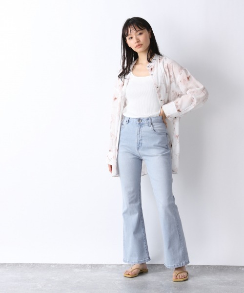 JEANASIS（ジーナシス）の「リサイクルコーヒーストレッチフレアデニム/948041（デニムパンツ・レディース・ブルー/ライトグレー/ブラック/スミクロ/ベージュ・SMALL/MEDIUM）」の16枚目の写真