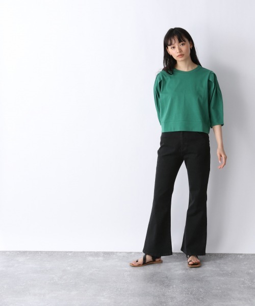 JEANASIS（ジーナシス）の「リサイクルコーヒーストレッチフレアデニム/948041（デニムパンツ・レディース・ブルー/ライトグレー/ブラック/スミクロ/ベージュ・SMALL/MEDIUM）」の8枚目の写真