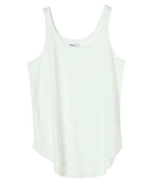 CRAFT STANDARD BOUTIQUE（クラフトスタンダードブティック）の「ルーズタンク　＊（タンクトップ・レディース・ホワイト/ブラック/ベージュ/モカ・FREE）」の17枚目の写真