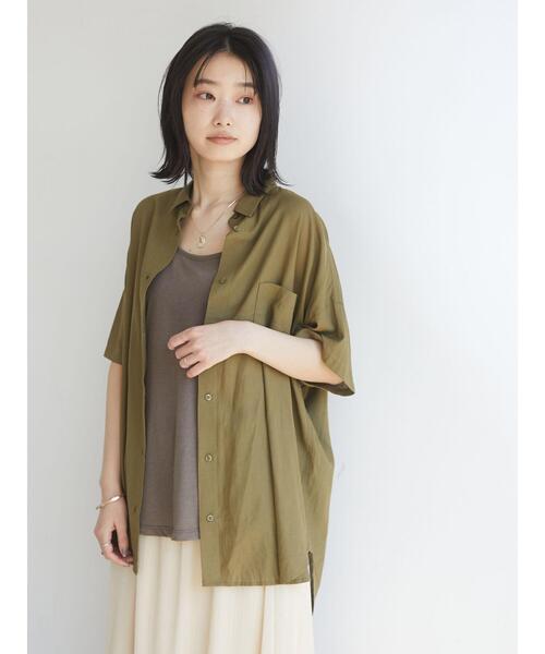 CRAFT STANDARD BOUTIQUE（クラフトスタンダードブティック）の「ルーズタンク　＊（タンクトップ・レディース・ホワイト/ブラック/ベージュ/モカ・FREE）」の21枚目の写真