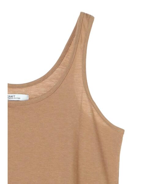 CRAFT STANDARD BOUTIQUE（クラフトスタンダードブティック）の「ルーズタンク　＊（タンクトップ・レディース・ホワイト/ブラック/ベージュ/モカ・FREE）」の7枚目の写真