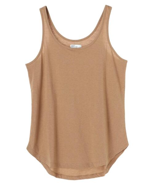 CRAFT STANDARD BOUTIQUE（クラフトスタンダードブティック）の「ルーズタンク　＊（タンクトップ・レディース・ホワイト/ブラック/ベージュ/モカ・FREE）」の15枚目の写真
