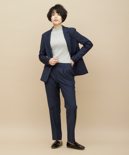 CLEARIMPRESSION (クリアインプレッション)の「グレンチェック テーラードジャケット【セットアップ対応】(スーツジャケット・レディース・ネイビー/ブラウン・9号/7号/11号)」の14枚目の写真