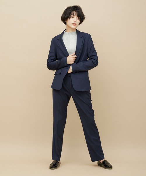 CLEARIMPRESSION (クリアインプレッション)の「グレンチェック テーラードジャケット【セットアップ対応】(スーツジャケット・レディース・ネイビー/ブラウン・9号/7号/11号)」の15枚目の写真