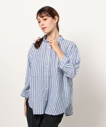 Samansa Mos2 | 綿麻柄アソートシャツ(シャツ/ブラウス)