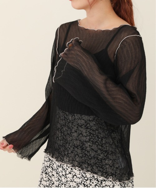 sakishimatokyo（サキシマトーキョー）の「【ZOZO限定】サキシマamp「2way配色メロウシアーブラウス」（シャツ/ブラウス・レディース・ブラック/サックスブルー/オレンジ/ライトグリーン/アイボリー・FREE）」の3枚目の写真