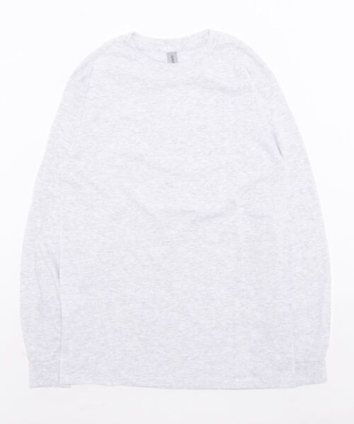GILDAN(ギルダン)の「GILDAN 6.0oz ギルダン ウルトラコットン ドロップショルダー ビッグシルエット 無地 ロンT(Tシャツ/カットソー・レディース・ホワイト/ブラック/ベージュ/ネイビー/グレー/ライム/オレンジ/インディゴブルー/グリーン/チャコールグレー/アッシュグレー・MEDIUM/LARGE/SMALL/X-LARGE)」の4枚目の写真
