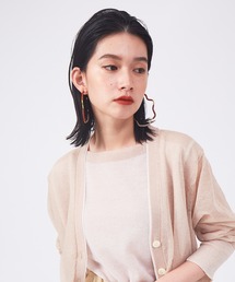 qualite | 【アンサンブル対応】シアーカラーレイヤードニットカーデ(カーディガン/ボレロ)