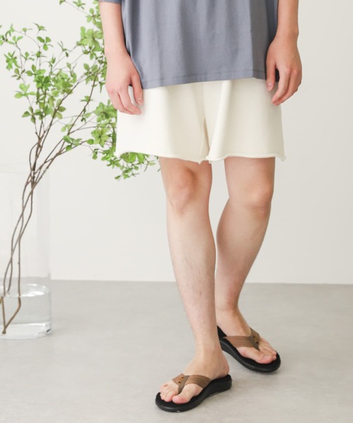 SENSE OF PLACE by URBAN RESEARCH(センスオブプレイスバイアーバンリサーチ)の「ケミカルカットオフショートパンツ(その他パンツ・メンズ・アイボリー/ブラック・MEDIUM/LARGE)」の9枚目の写真