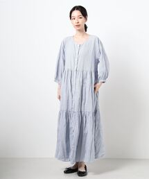 Samansa Mos2 | クリンクルティアードワンピ(ワンピース)