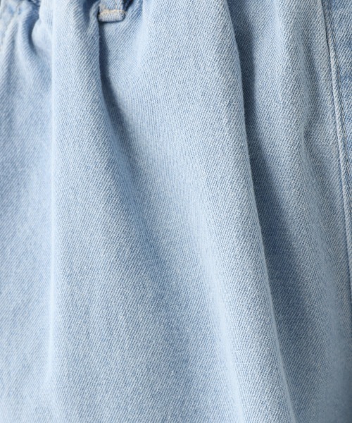 repipi armario（レピピ アルマリオ）の「エステルコットンカーゴパンツ（デニムパンツ・キッズ・グリーン/ホワイト/サックスブルー・LARGE/SMALL/MEDIUM）」の22枚目の写真