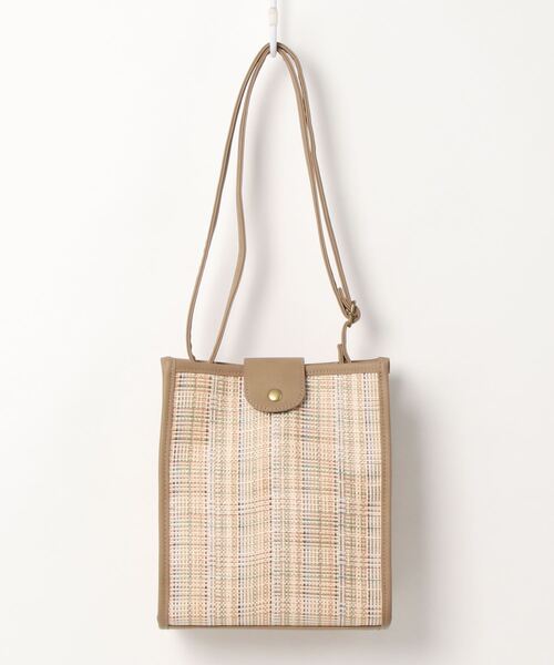 ehka sopo（エヘカソポ）の「パイピング雑材ミニショルダー（ショルダーバッグ・レディース・ダークブラウン/ブラウン/ベージュ・ﾌﾘ-）」の3枚目の写真