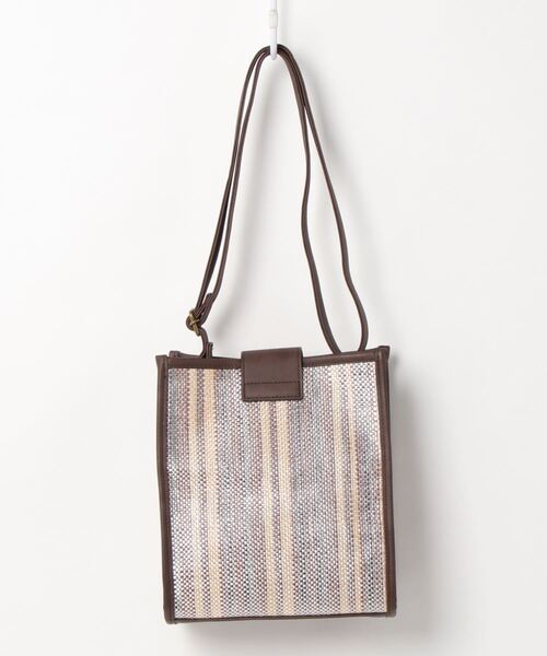 ehka sopo（エヘカソポ）の「パイピング雑材ミニショルダー（ショルダーバッグ・レディース・ダークブラウン/ブラウン/ベージュ・ﾌﾘ-）」の5枚目の写真