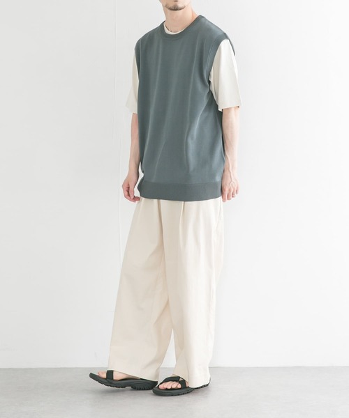 UR Lab.（アーバンリサーチラボ）の「UR Lab.　タックワイドパンツ（その他パンツ・メンズ・ブラック/オフホワイト/グレー・MEDIUM/LARGE）」の6枚目の写真