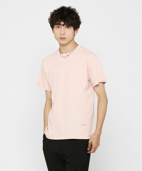 VANQUISH（ヴァンキッシュ）の「VANQUISH / ヴァンキッシュ ワンポイントロゴ 半袖Tシャツ（Tシャツ/カットソー・メンズ・サンドベージュ/ライトパープル/ブラック/ライトピンク/ホワイト・XL/M/L）」の5枚目の写真